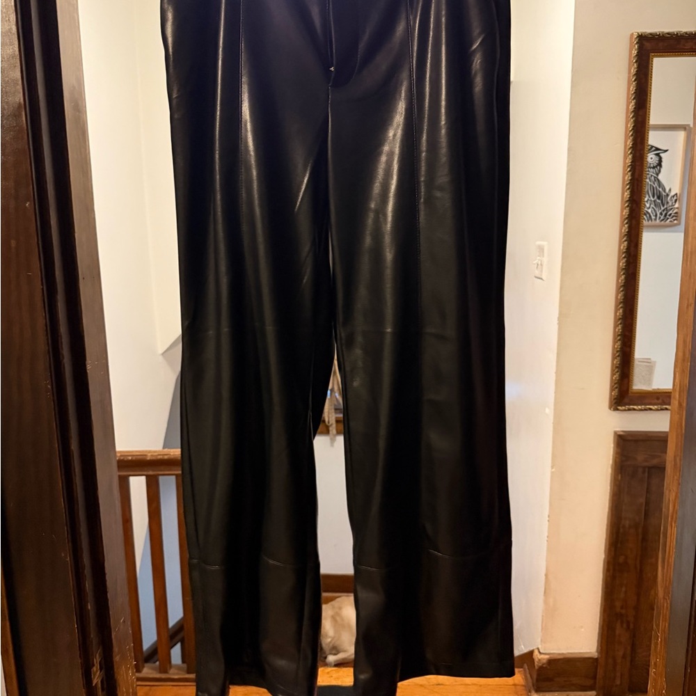 Marc New York Black Faux Leather Pants